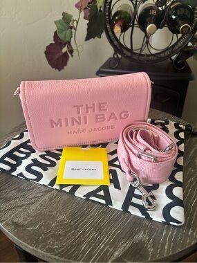 Marc Jacobs Pink The Mini Bag with Matching Strap